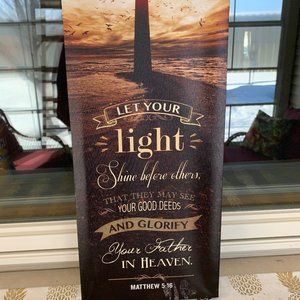 Lighthouse Wall Decor w/ Bible Verse